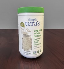 Proteína de suero orgánica en polvo Simply Tera's simple sin azúcar 12 oz alimentada con pasto 21 g Protein Powders price