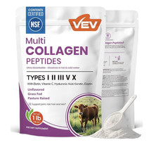 Péptidos de colágeno múltiple tipos I II III V X alimentados con césped sin sabor NSF 1 lb Protein Powders price