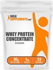 BulkSupplements proteína de suero concentrado en polvo 80 % 1 kg - 30 g porción Protein Powders price