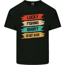 Camisa De Pesca Afortunada Para Niños Divertida T-Shirt Para Niños Y Niñas T- Camisa de niño price