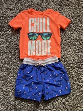 Traje De Baño Para Niño Talla 2 T OSHKOSH B’gosh 2 Piezas Short Y Camisa T- Camisa de niño price