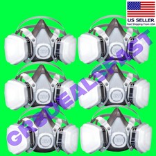 3M 07193 Paint Respirator Dual Filters 3m 7193 Dust Fume Smell Large (6 MASKS)🔥 Masks price