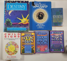 AS3 Lot of 8 Books on Astrology Magic Love Sun / Moon Signs Astrología, fortuna e interpretación de sueños price