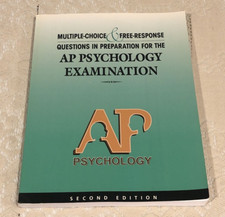 MULTIPLE-CHOICE & FREE RESPONSE Qs IN PREPARATION FOR THE AP PSYCHOLOGY EXAM 2nd Libros de ygs y lys price