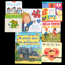 Lot of 7 Spanish Bilingual Children’s Board Books Libros en Espanol English HTF Libros de story price