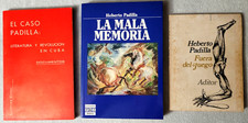 Heberto Padilla Lote de 3 libros (VG&VG+)Usados.Attn: Ver notas y fotos.Spanish. Libros de story price