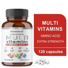 Tapa de aminoácidos multivitamínicos para energía, inmunidad, salud cardíaca y muscular, 30 ~ 120 quilates Amino Acid price