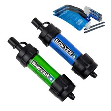 Sistema de filtración de agua Sawyer Products SP2101 MINI, paquete de 2, azul y verde Agua Biberón y Biberón y Purification Sistema price