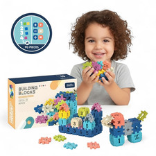 Bloques de construcción STEM juguete, juego de construcción entrelazado para niños pequeños 90 piezas Education Sets price