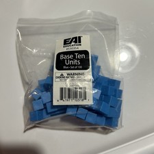 EAI Educación Base Diez Unidades Plástico Azul Set De 100 Matemáticas Manipulativo Education Sets price