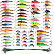 Juego de señuelos de pesca artificiales Minnow Bait Kit Flotante Columpio Crankbait Rapala Lote Artificial Bait/ Rapala price