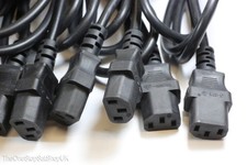 Cable de red negro 10 x 3 pines 1,8 m Reino Unido IEC 320 C13 para televisores, computadoras, etc. Televisions price
