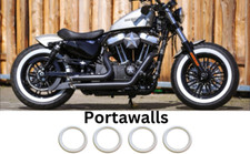 Motorbike 17" Whitewall Portawall Tire Trim Sidewall Set of 4 Americana Clásicos price