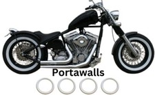 Motorbike tire Front  2X 19'' SLIM- Back 2X 17'' SLIM Whitewall Portawall set 4 Americana Clásicos price