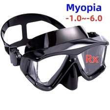 Máscara óptica de buceo con miopía snorkel gafas de natación panorámica vista amplia -1,0 ~-6,0 Swim Goggles price