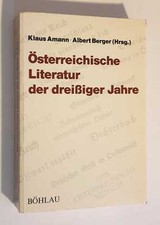 AMANN Osterreichische Literatur der Dreissiger Jahre German- Austrian Literatura price