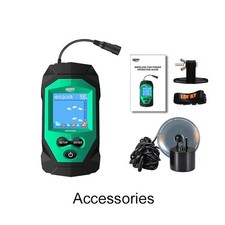 Buscador portátil de peces/profundidad, pantalla a color de 2", transductor de cable, kayaks, barcos Fish Finder price