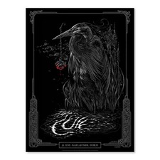 Póster The Cure Dublin Marlay Park 2026 concierto Irlanda banda de música arte de pared Wooden Wall Arte price