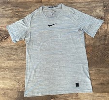 Camisa deportiva para correr Nike Pro Dri-Fit ajustada para hombre talla grande gris manga corta Fitwear (Fitness Ropa) price