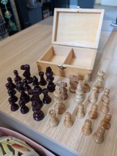 Antiguo juego de ajedrez de diseño Staunton caja de madera diseño vintage juego de ajedrez de madera caja de madera Chess price