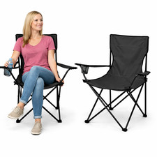 Juego de 2 sillas de camping plegables portátiles para pesca playa jardín picnic festival Camping Set y Festival Package price