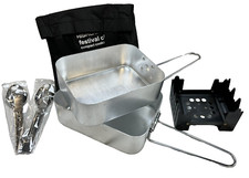 Juego de Cocina Latas de Desorden Festival Chef Set/Camping Pesca Cadetes Ejército Cocinero Set Camping Set y Festival Package price