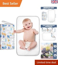 Cambiador de viaje para bebé con cojín suave para la cabeza - Perfecto para padres en movimiento Cambio Colchoneta para bebé price