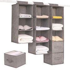 Bolsa de Almacenamiento Colgante Armario Cajón Organizador de Ropa Plegable Armario Estante Organizador de armario price