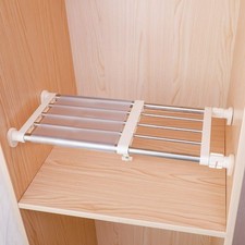 Hershii Armario Ajustable Tensión Estante Barra Organizador 40-60 cm Acero Inoxidable Organizador de armario price