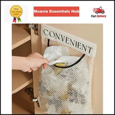 Porta bolsas - Bolsa de almacenamiento de malla de montaje en pared para bolsas de compras - Organizador de cocina Almacenaje Bolso price