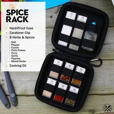 Kit de especias portátil compacto Nomad's Spice Rack para campistas, festivales, estudiantes Camping Cocina price