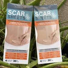 2x Hojas de silicona para cicatrices NUVADERMIS, - Probadas en EE. UU. Prueba Sheets price