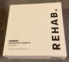 REHABILITACIÓN. Hojas de champú - 25 hojas - Nuevo en caja - Sin usar - Vacaciones/Festivales/Sin desperdicio Prueba Sheets price