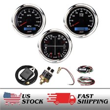 RACETECH 80mm 3 Gauge Set GPS Speedometer Tachometer 4in1 Multi gauge Aventura price