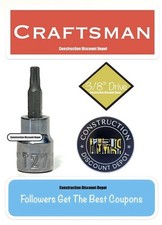 Craftsman Sockets 3/8" Drive T27 Torx Star Bit Socket CMMT34488 new Sockets price