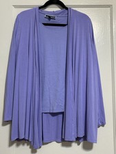 Conjunto Suéter Cárdigan Karen Scott Mujer Talla PXL Top Lila Púrpura Frente Abierto Jersey y Cárdigan y Knitwear de mujer price