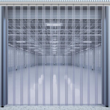 Cortina de Tira de Plástico 96 x 96 Pulgadas PVC para Almacen Garaje Industrial Cortina de tiras price