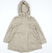 Gabardina DPAM Niñas Beige Con Capucha 10 Años Doble Pecho Impermeable Trench Abrigo de niña price
