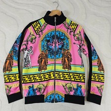 Chaqueta Barroca Topman Para Hombre Pequeña Estatua Querubín Rosa Renacimiento Cremallera Pista Retro Jacket de hombre price