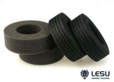 1Pair LESU Model Part Rubber Tires D for TAMIYA 1/14 RC  Tractor Truck DIY Car Tires price
