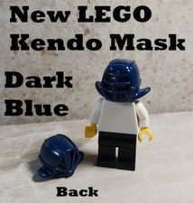 Nuevo LEGO Kendo Máscara Ninja Guerrero Equipo Protector Facial Azul Oscuro Color Único Esgrima Cara Shield y Mask price