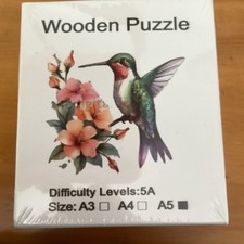 Rompecabezas de colibrí de madera tamaño pequeño Jigsaw price