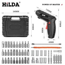 Destornillador Eléctrico HILDA 3.6V Inalámbrico | Taladro de Mano USB Recargable Inalámbrico Screwdriver price