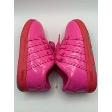 Tenis infantiles K-Swiss Classic VN charol rosa 23643-684-M talla 7 Classic Zapatos de niña price