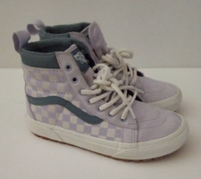 Zapatillas altas con cordones Van's Girl talla 2 púrpura a cuadros MTE SK 8-HI Classic Zapatos de niña price