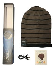 NUEVO EN CAJA Rotibox Bluetooth Inalámbrico Unisex Gorro Tejido Sombrero con Rayas + Cable de Carga Unisex Auriculares price