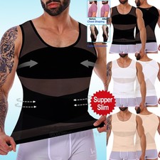 Fajas Para Hombres Ginecomastia Tanque Chaleco adelgazante Camisa de compresión Corset de hombre price