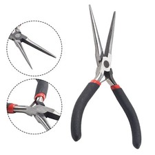 Alicates de nariz de aguja pequeños muy largos Alicates de alambre de precisión Herramienta de reparación Hacer abalorios Pliers price