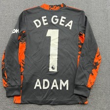 Camiseta de portero Manchester United 2020 2021 De Gea niños pequeña 7-8 años 128 Adidas Jersey de niña price