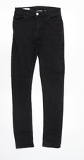 Pantalones de mezclilla ajustados de algodón negros COLLUSION para hombre talla 26 en cremallera ajustada Algodón price